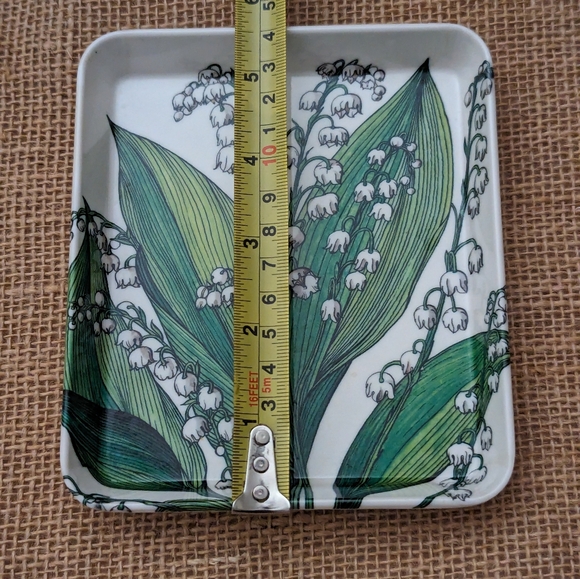 Mebel Made In Italy Vintage 5 Floral Stacking Appetizer Plates Trays Melamine - Picture 2 of 6